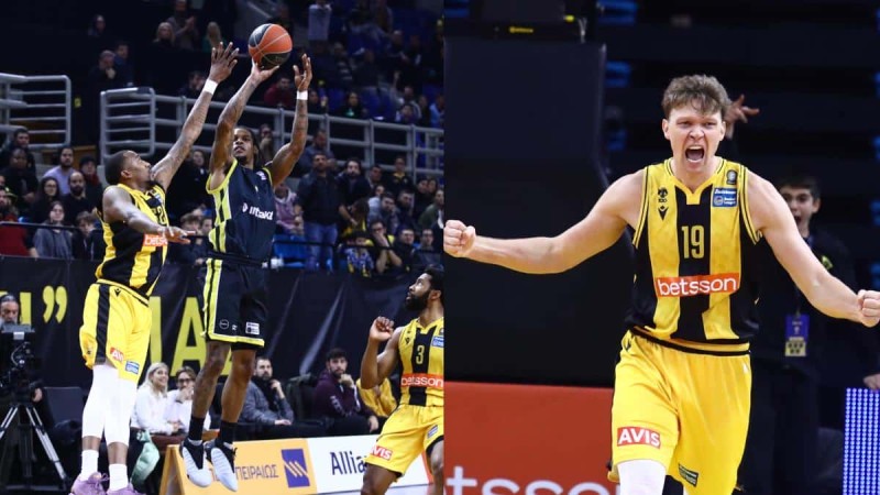 Basket League: Ο Κουζμίνσκας λύτρωσε στην εκπνοή την AEK - Πικρή ήττα για το Μαρούσι παρά την 40άρα του Χιλ (video)