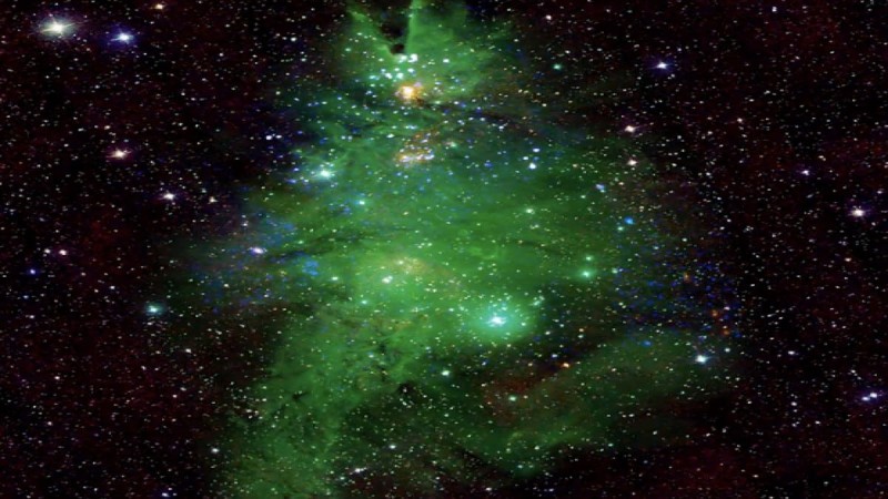 Διαστημικές ευχές από τη NASA: Μοναδική φωτογραφία από το «χριστουγεννιάτικο δέντρο» του Γαλαξία μας! (video)