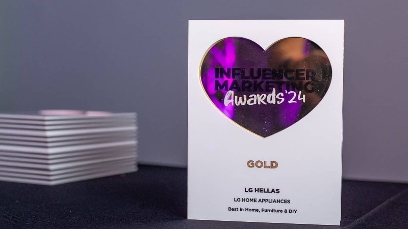 Χρυσό βραβείο για την LG στα Influencer Marketing Awards