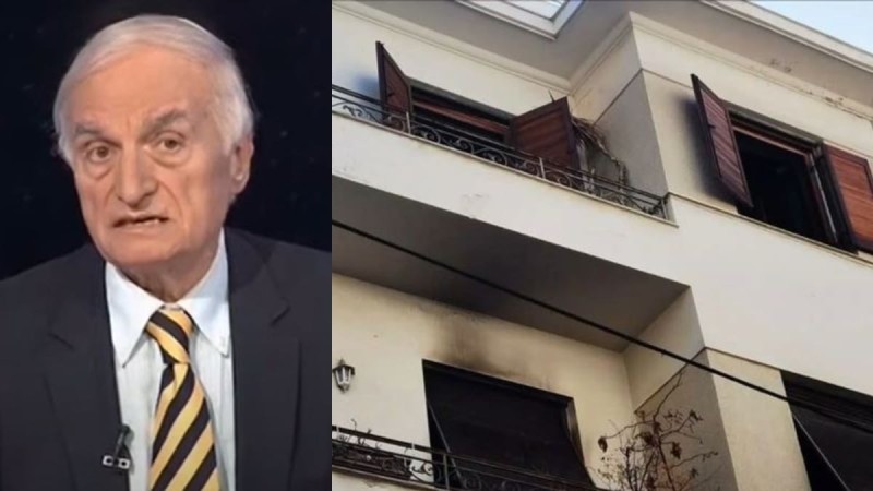 Μανώλης Μαυρομμάτης: Αυτό είναι το σπίτι του στο Κολωνάκι που ξέσπασε πυρκαγιά - Διασωληνωμένος μαζί με τη σύζυγό του (video)