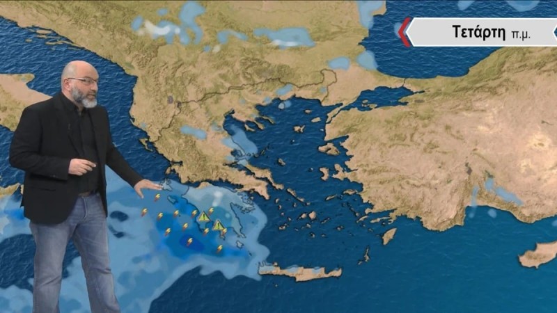 Σάκης Αρναούτογλου: Προσοχή, έντονες καταιγίδες! Αυτές είναι οι περιοχές που θα «χτυπήσουν»