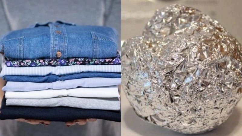 Σώζει ζωές το αλουμινόχαρτο: Το έξυπνο κόλπο για να κρατήσει τα ρούχα σαν καινούργια με φυσικό τρόπο