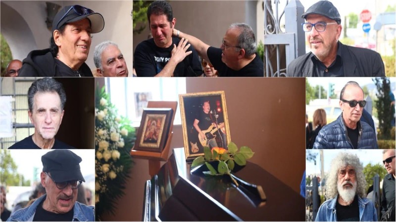 Αντώνης Τουρκογιώργης: Απέραντη θλίψη στην κηδεία του θρύλου της ελληνικής ροκ - Ποιοι του είπαν το τελευταίο «αντίο»