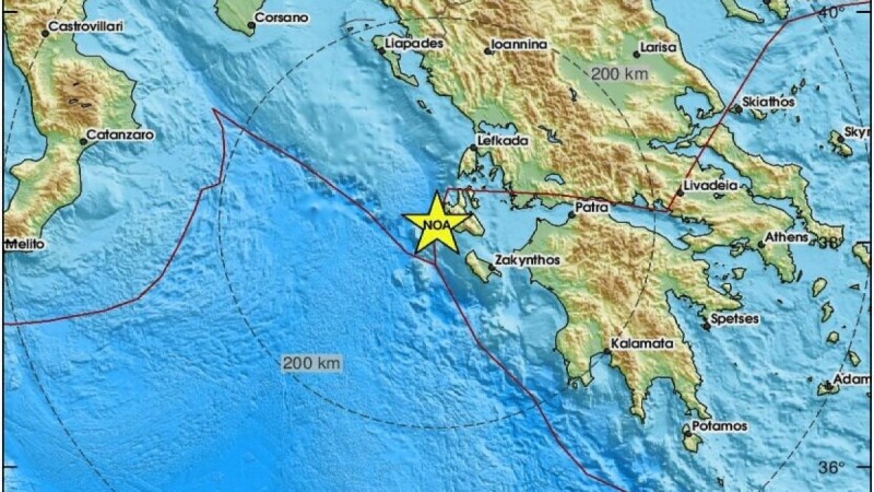 Νέος ισχυρός σεισμός στην Κεφαλονιά μέσα σε λίγες ώρες