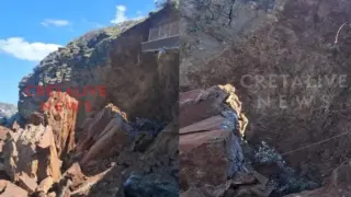 Κρήτη: Αποκολλήθηκε μπαλκόνι ξενοδοχείου στην Αγία Πελαγία από κατολίσθηση – Συγκλονίζουν οι εικόνες από την καταστροφή