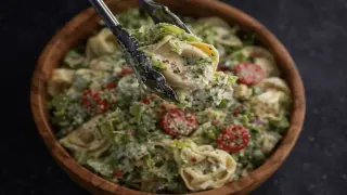 Αγαπημένη viral σαλάτα με τραγανά τορτελίνια