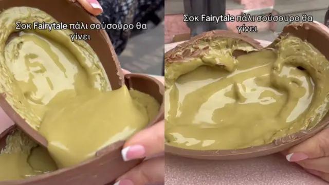 Πάσχα με άρωμα Ντουμπάι: Το σοκολατένιο αυγό που «γκρεμίζει» τα social media με τη γέμισή του