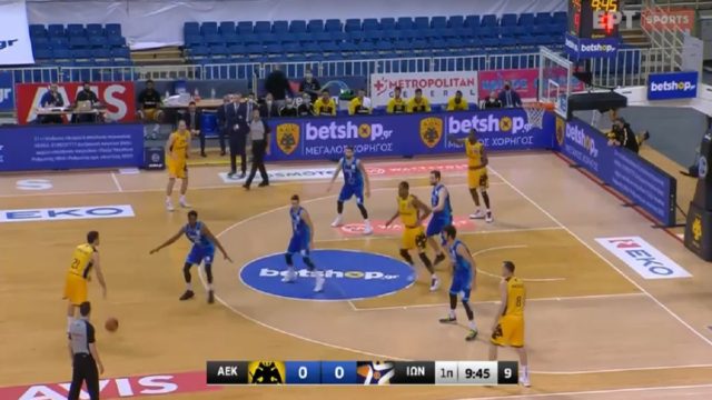 Basket League: Βγήκε ζωντανή η ΑΕΚ κόντρα στον Ιωνικό (Video)