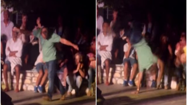 Άντρας χορεύει μερακλίδικο ζεϊμπέκικο με κωλοτούμπες και ξεσηκώνει τα πλήθη (Video)