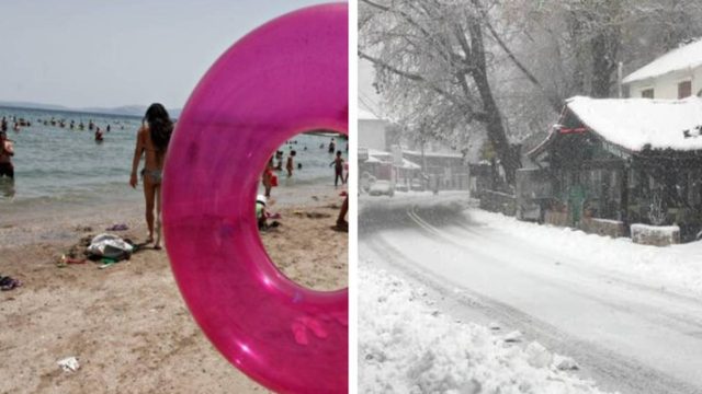 Ασύλληπτο: Βαράει 30αρια ο καιρός το Σαββατοκύριακο και μετά από 4 μέρες έρχεται χιονιάς!