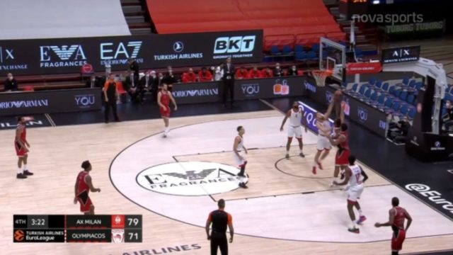 Euroleague: Επέστρεψε αλλά έχασε στο Μιλάνο ο Ολυμπιακός (video)