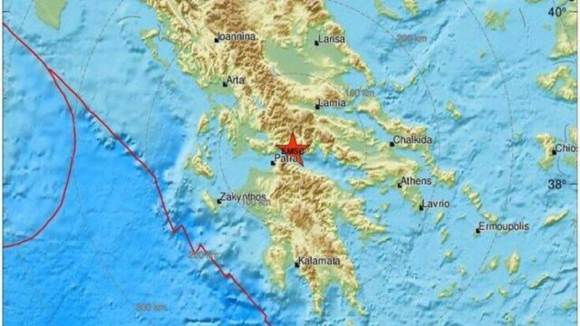 Συνεχίζονται οι σεισμοί στη Ναύπακτο