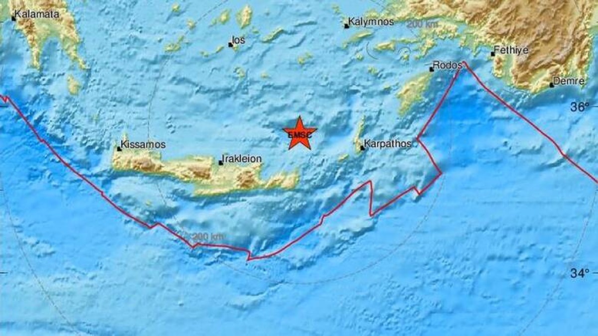 Σεισμός 3,7 Ρίχτερ στην Κρήτη