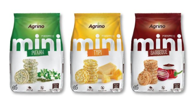 Η Agrino λανσάρει mini ρυζογκοφρέτες σε τρεις γεύσεις