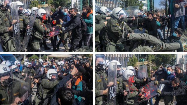 Θεσσαλονίκη: Επεισόδια και χημικά έξω από το ΑΠΘ (Video)