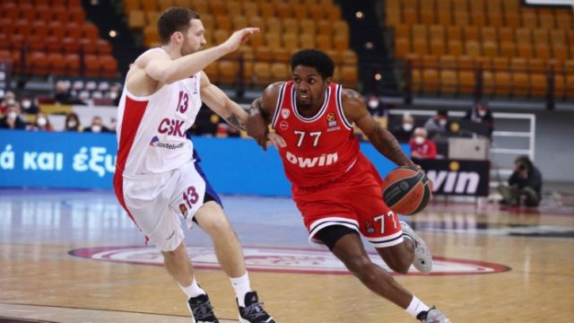 Euroleague: Ήττα στην εκπνοή για τον Ολυμπιακό από την ΤΣΣΚΑ Μόσχας (Video)