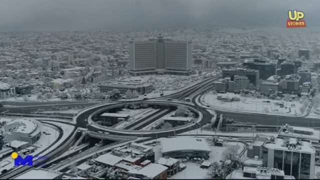 Κακοκαιρία Μήδεια: Το απίστευτο σκηνικό που δημιούργησε στην Αττική από ψηλά (Video)