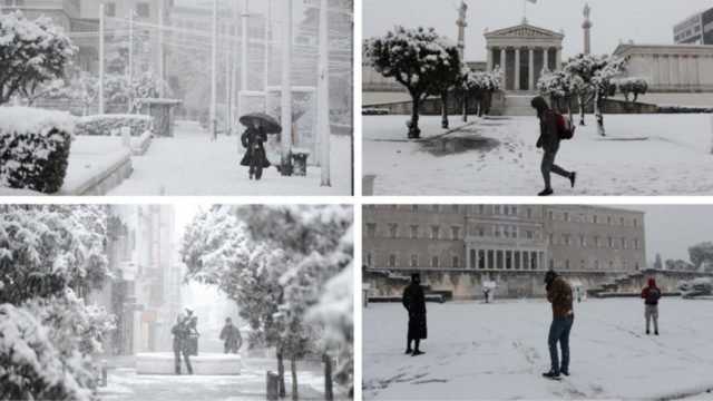 Κακοκαιρία «Μήδεια»: Οδοιπορικό στην χιονισμένη Αθήνα – Απολαύστε την πρωτεύουσα «ντυμένη» στα λευκά (photos)