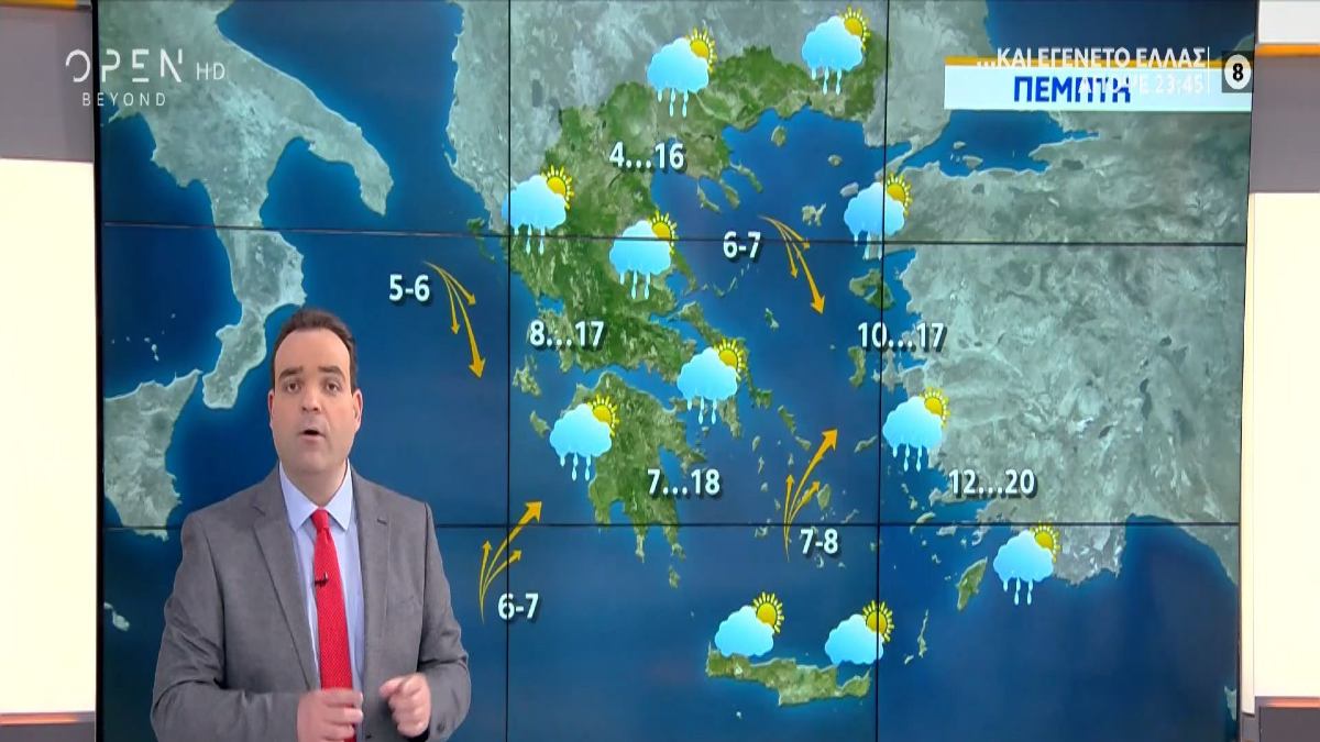 “Σήμερα περιμένουμε βροχές και…” – Ο Κλέαρχος Μαρουσάκης προειδοποιεί