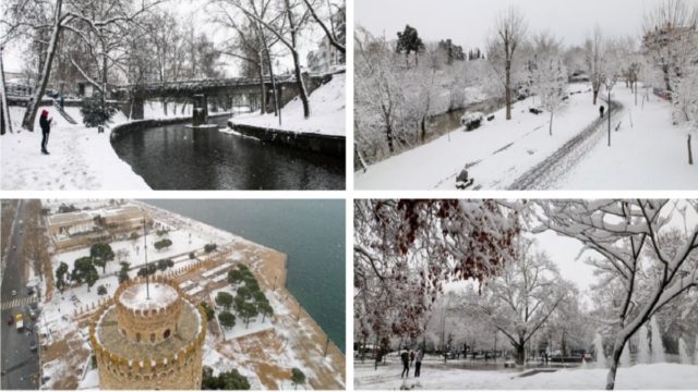 Η Μήδεια… ζωγράφισε! Στα «λευκά» ντύθηκε η χώρα – Μαγευτικές εικόνες από τα χιόνια (Video)