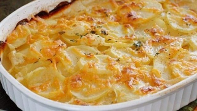 Πατάτες ογκρατέν με παρμεζάνα