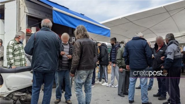 Κρήτη: Συνωστισμός σε λαϊκή αγορά παρά το σκληρό Lockdοwn!