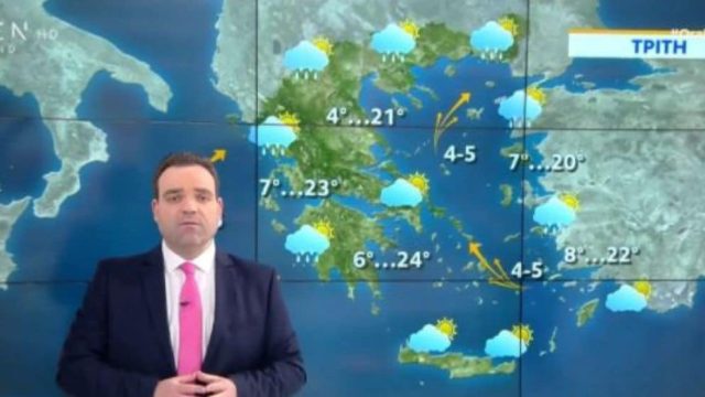 Κλέαρχος Μαρουσάκης: «Ηλιοφάνεια με βροχές – Στα ύψη η θερμοκρασία»