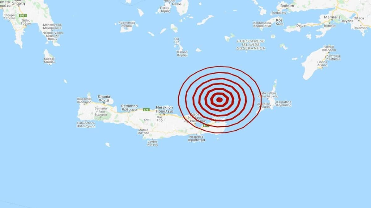 Σεισμός 3,6 Ρίχτερ στην Κρήτη