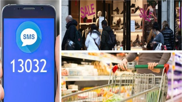 SMS στο 13032: Αυτή είναι η προϋπόθεση! Τι ισχύει για τα 2 χιλιόμετρα για όσους πάνε για ψώνια