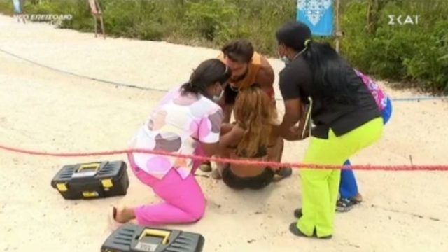 Survivor 4: «Πάγωσαν» όλοι – Τραυματίστηκε η Μαριαλένα στο αγώνισμα
