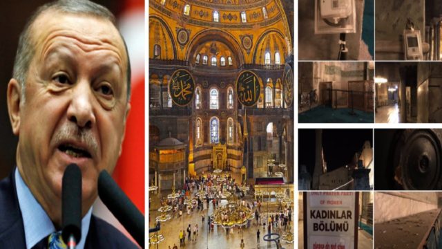 Αγιά Σοφιά: Σκόνη, βρωμιά & καταστροφές – Εικόνες ντροπής μετά τη μετατροπή της σε τζαμί (photos)