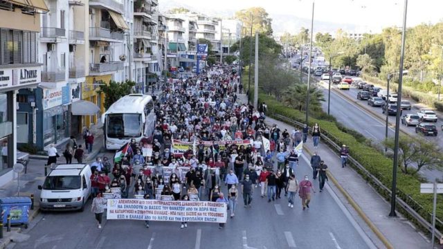 Κατεχάκη: Κλειστή και στα δυο ρεύματα λόγω πορείας διαμαρτυρίας για το Ισραήλ