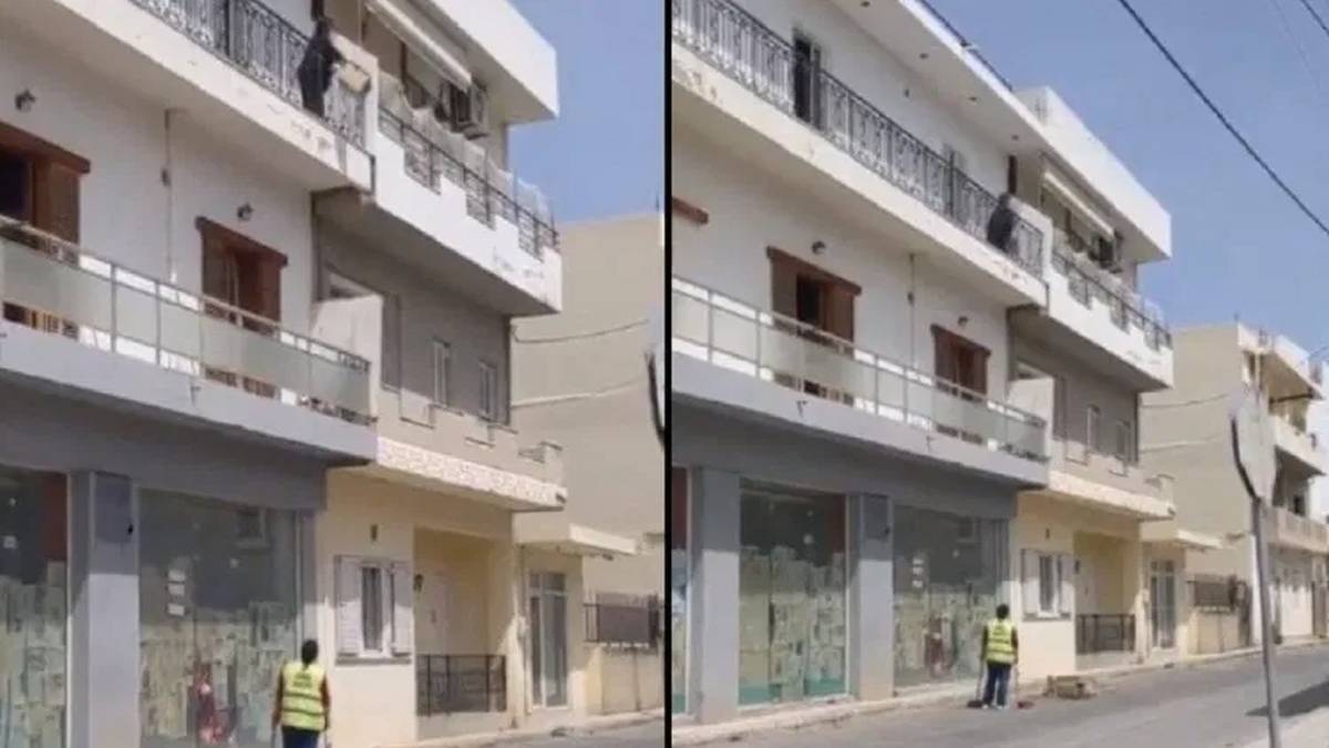 “Δουλειά σου είναι”: Πετάει τα σκουπίδια από τον 2ο όροφο και φωνάζει στην καθαρίστρια να τα μαζέψει!