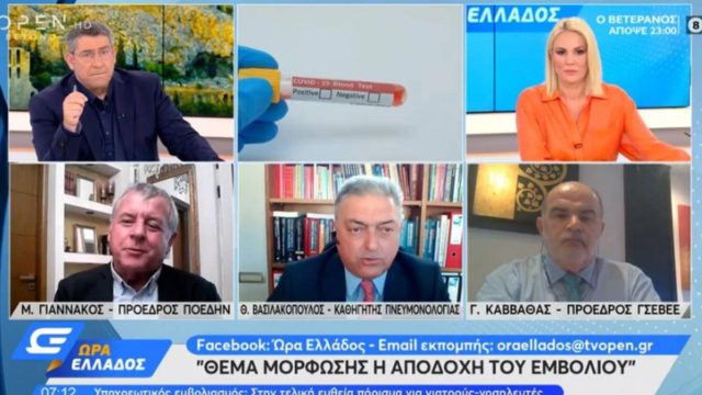 «Δυστυχώς όσο λιγότερη είναι η μόρφωση τόσο μικρότερη είναι η αποδοχή του εμβολίου»: Απίθανος καυγάς on air!