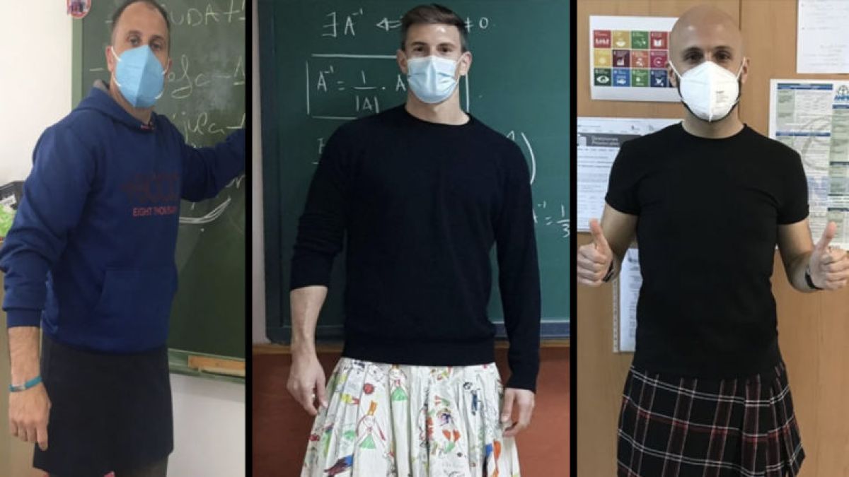 Δάσκαλοι ενάντια στο ομοφοβικό bullying: Φόρεσαν φούστες για να υποστηρίξουν μαθητή τους