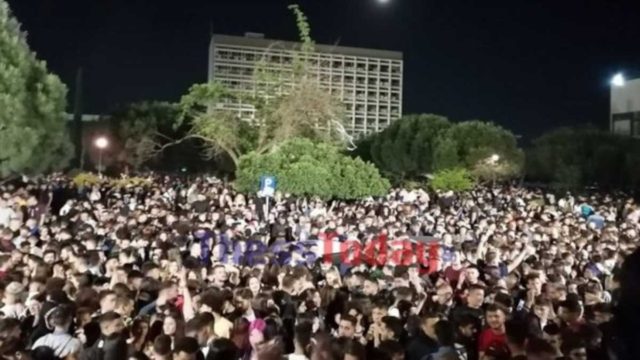 Εικόνες ντροπής στο ΑΠΘ: Κορωνοπάρτι μέχρι πρωίας με 3.000 άτομα!