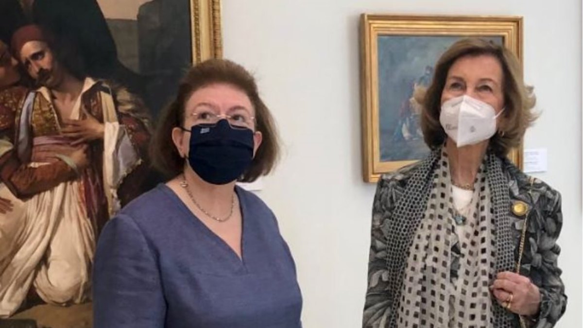 Η επίσκεψη της βασιλομήτωρ Σοφίας της Ισπανίας στην Εθνική Πινακοθήκη