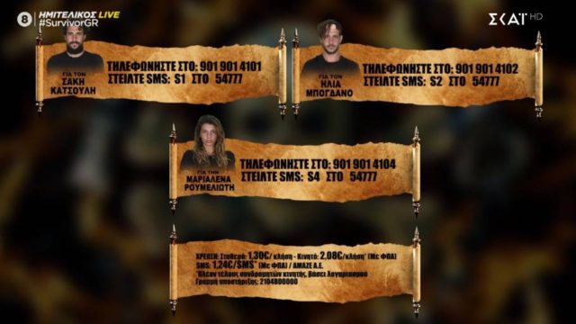 Survivor ψηφοφορία: Ποιος θέλετε να περάσει στον τελικό!