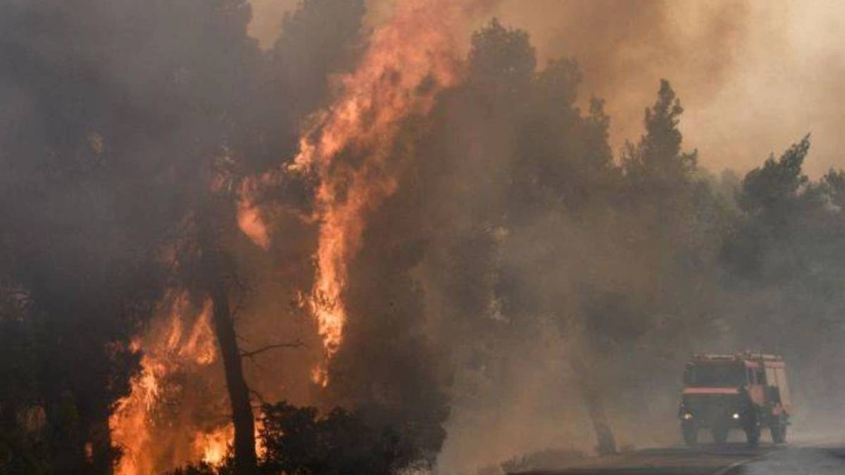 Μεγάλη πυρκαγιά και στη Χαλκιδική