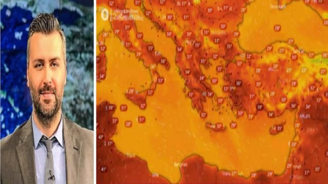 Γιάννης Καλλιάνος: «Ο καύσωνας αυτός πιθανότατα θα μείνει στην ιστορία» – Οι 15 περιοχές της Ελλάδας όπου ο υδράργυρος θα «χτυπήσει κόκκινο»