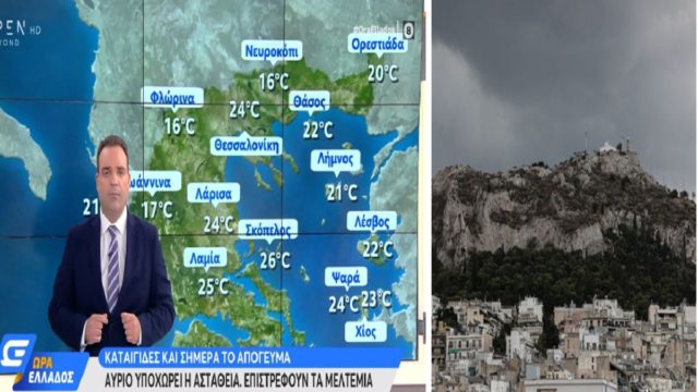 Καιρός σήμερα 20/7: Ζέστη αλλά και τοπικές καταιγίδες – Που θα είναι έντονα τα φαινόμενα σύμφωνα με τον Μαρουσάκη (Video)