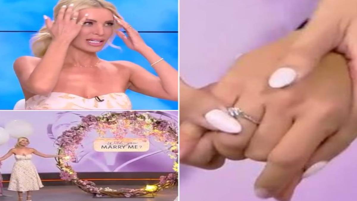 Της έκανε πρόταση γάμου στο φινάλε της εκπομπής – Ξέσπασε σε κλάματα η Κατερίνα Καινούργιου