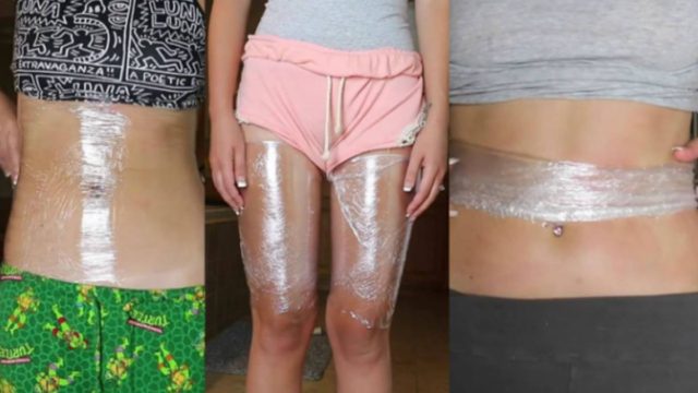 Τύλιξε τα πόδια της με διαφανή μεμβράνη και το επόμενο πρωί δεν πίστευε στα μάτια της!