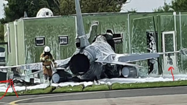 Σοκ: Συνετρίβη F-16 πάνω σε κτήριο! Στιγμές πανικού