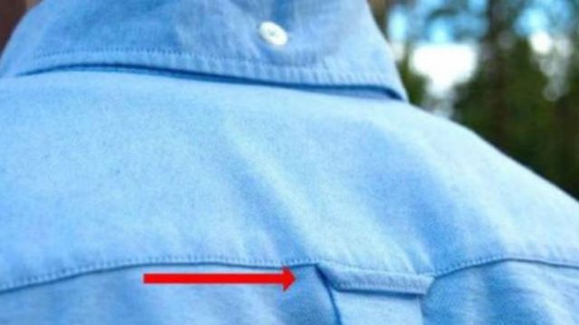 Γιατί υπάρχει η μικρή θηλιά στο πίσω μέρος του πουκάμισου;