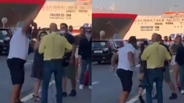 Απίστευτο: Οπερατέρ του ΣΚΑΪ δέρνει επιβάτη στον Πειραιά!