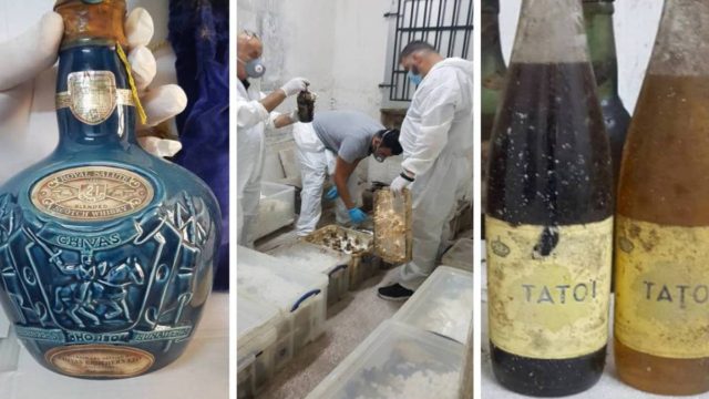Κτήμα Τατοΐου: Εντοπίστηκαν 4.000 σπάνιες φιάλες κρασιών και ποτών – Ανάμεσά τους Chivas για την ενθρόνιση της Ελισάβετ