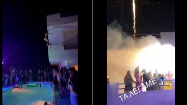 Χαλκίδα: Κορωνοπάρτι μέχρι πρωίας σε βίλα με 500 άτομα! Πυροτεχνήματα και… βουτιές από τα μπαλκόνια στην πισίνα – Τα 3 σενάρια για το 4ο κύμα (Video)
