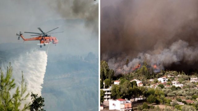 Φωτιά στην Αρχαία Ολυμπία: Μάχη με τις αναζωπυρώσεις – Ώρες αγωνίας για τους κατοίκους (Video)