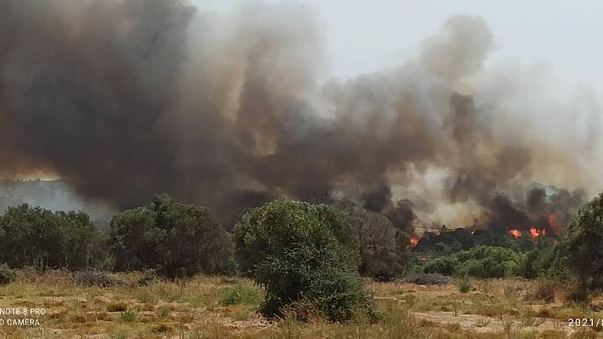Νέα πυρκαγιά κοντά στην πόλη της Ρόδου